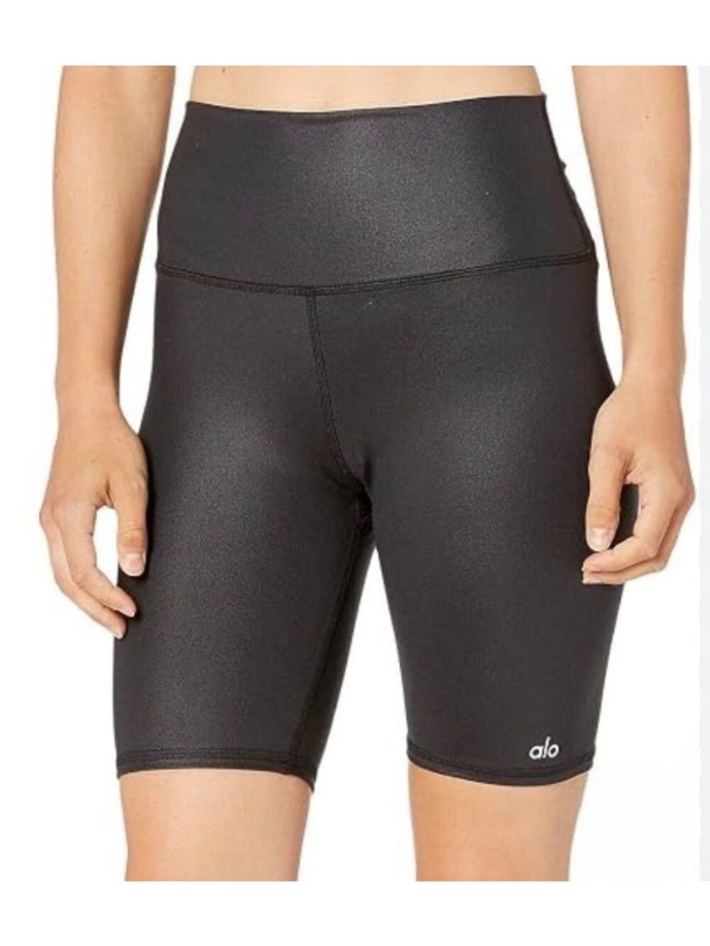 Alo Yoga black biker shorts